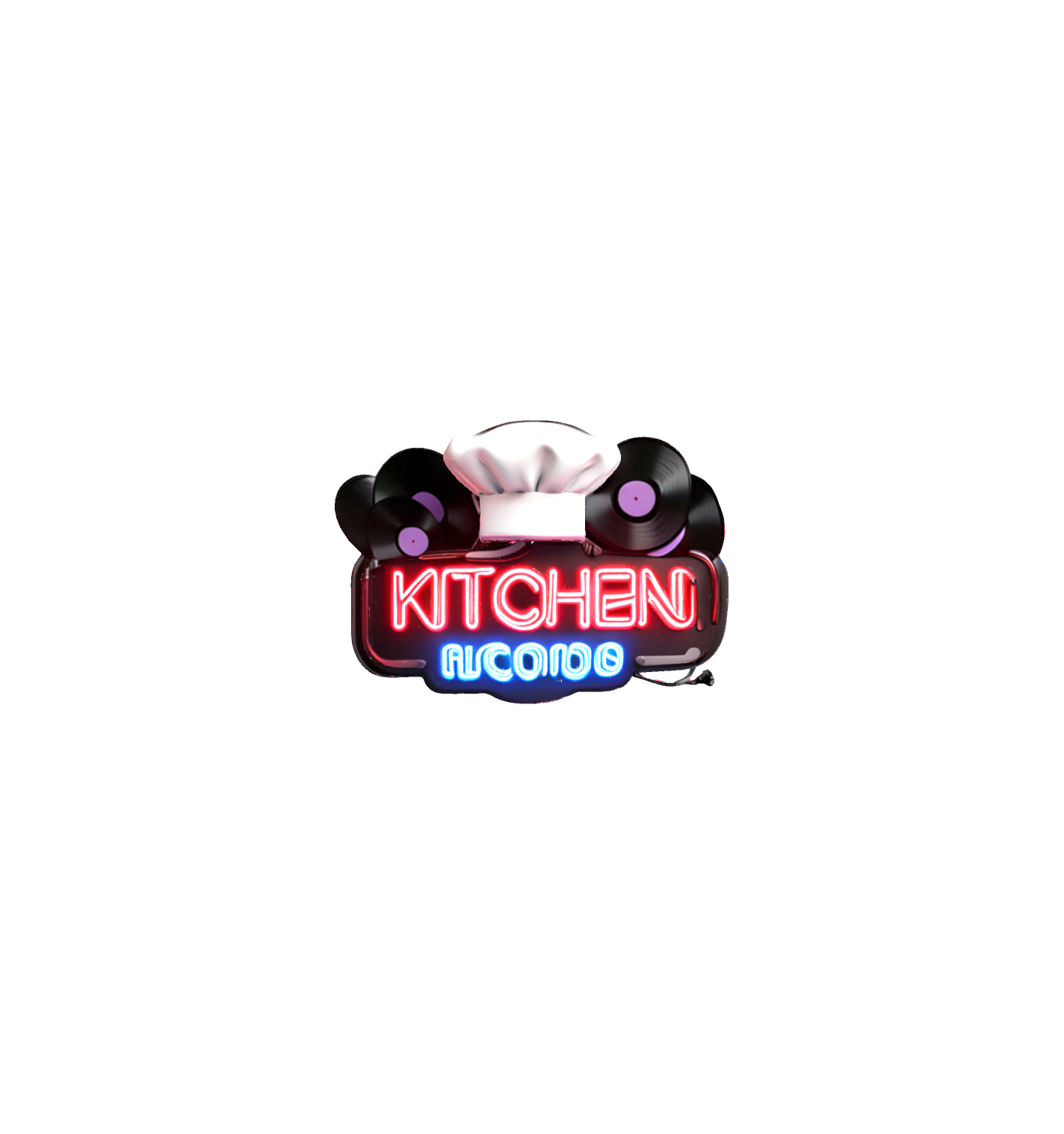 Kitchen Records Sign free 3D printable STL