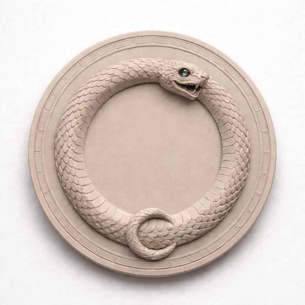 Ouroboros Wall Art free 3D printable STL