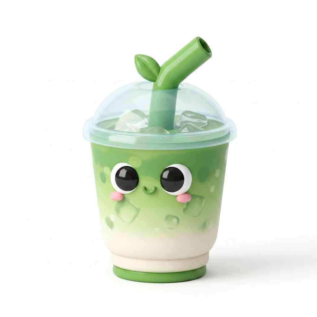 Cute Boba Tea Cup free 3D printable STL