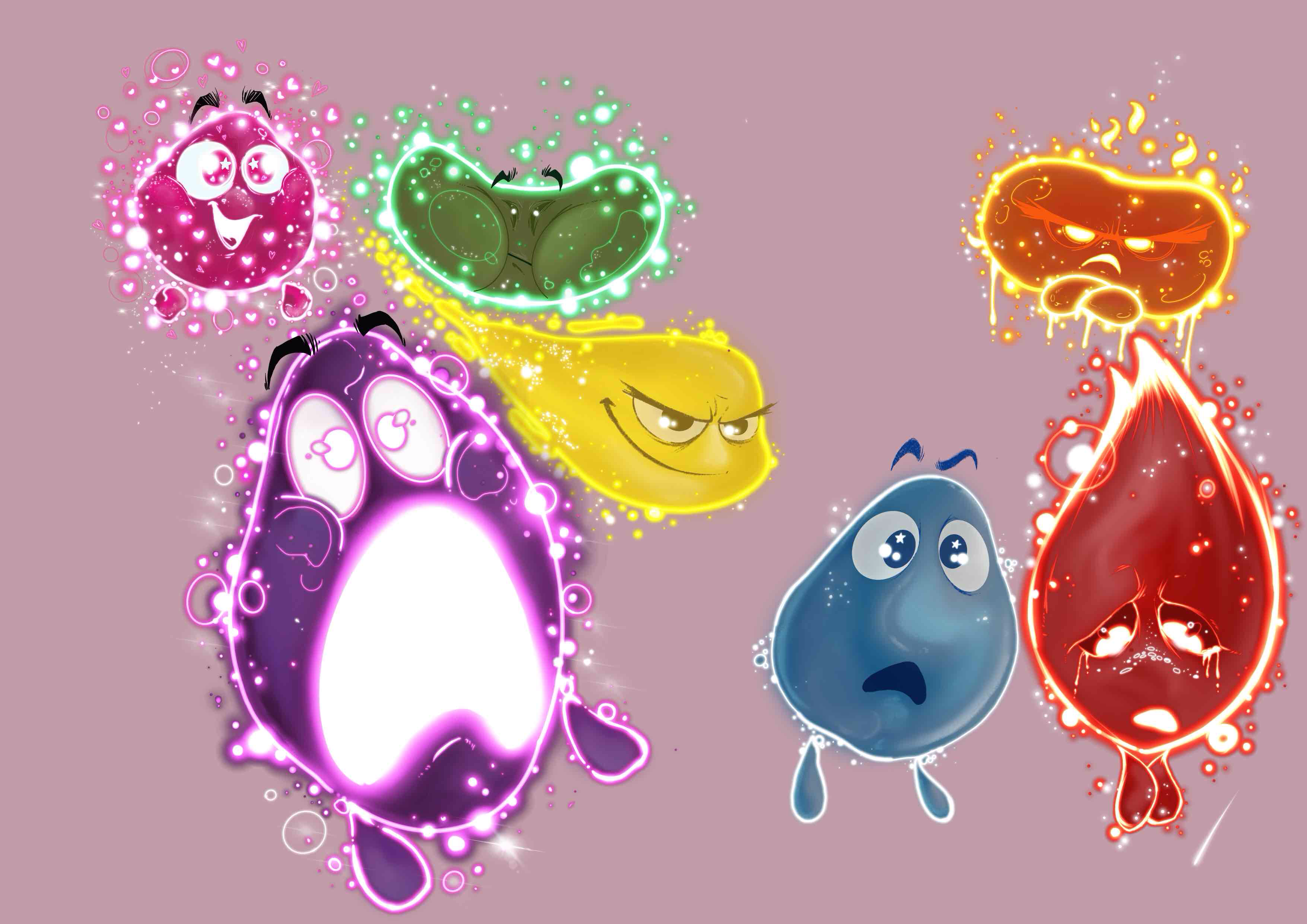 Inside Out Emotion Characters free 3D printable STL