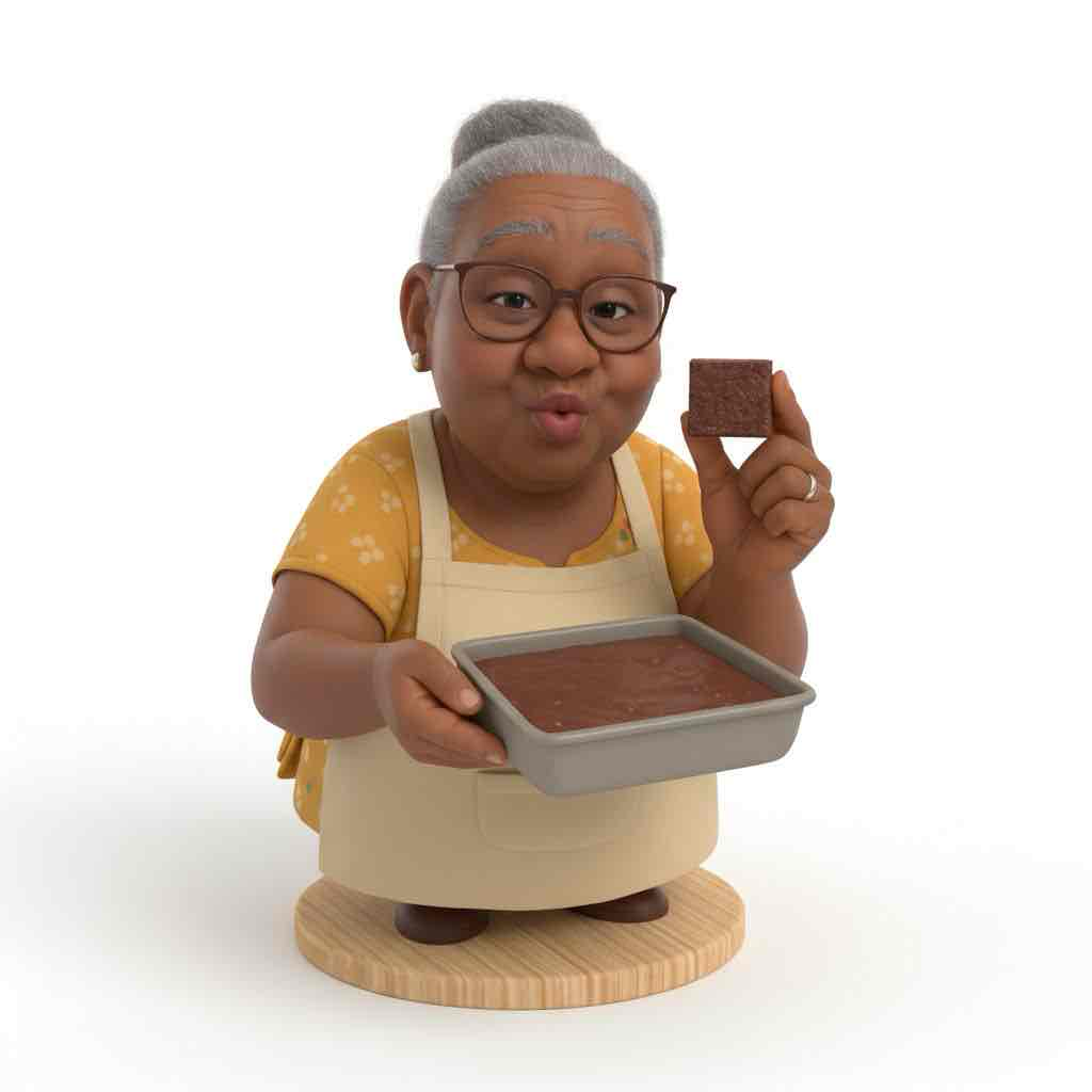 Grandma Baking Figure free 3D printable STL