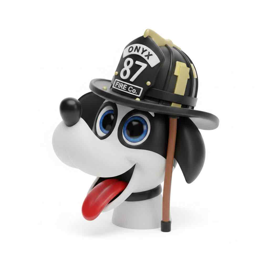 Firefighter Dog Figure free 3D printable STL