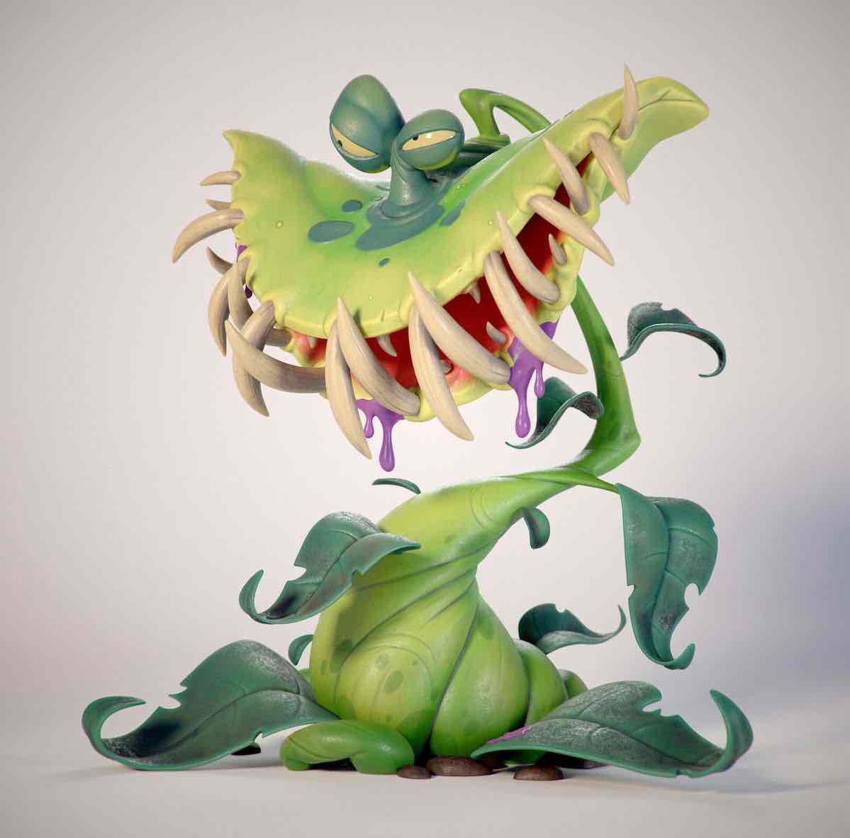 Venus Flytrap Figure free 3D printable STL