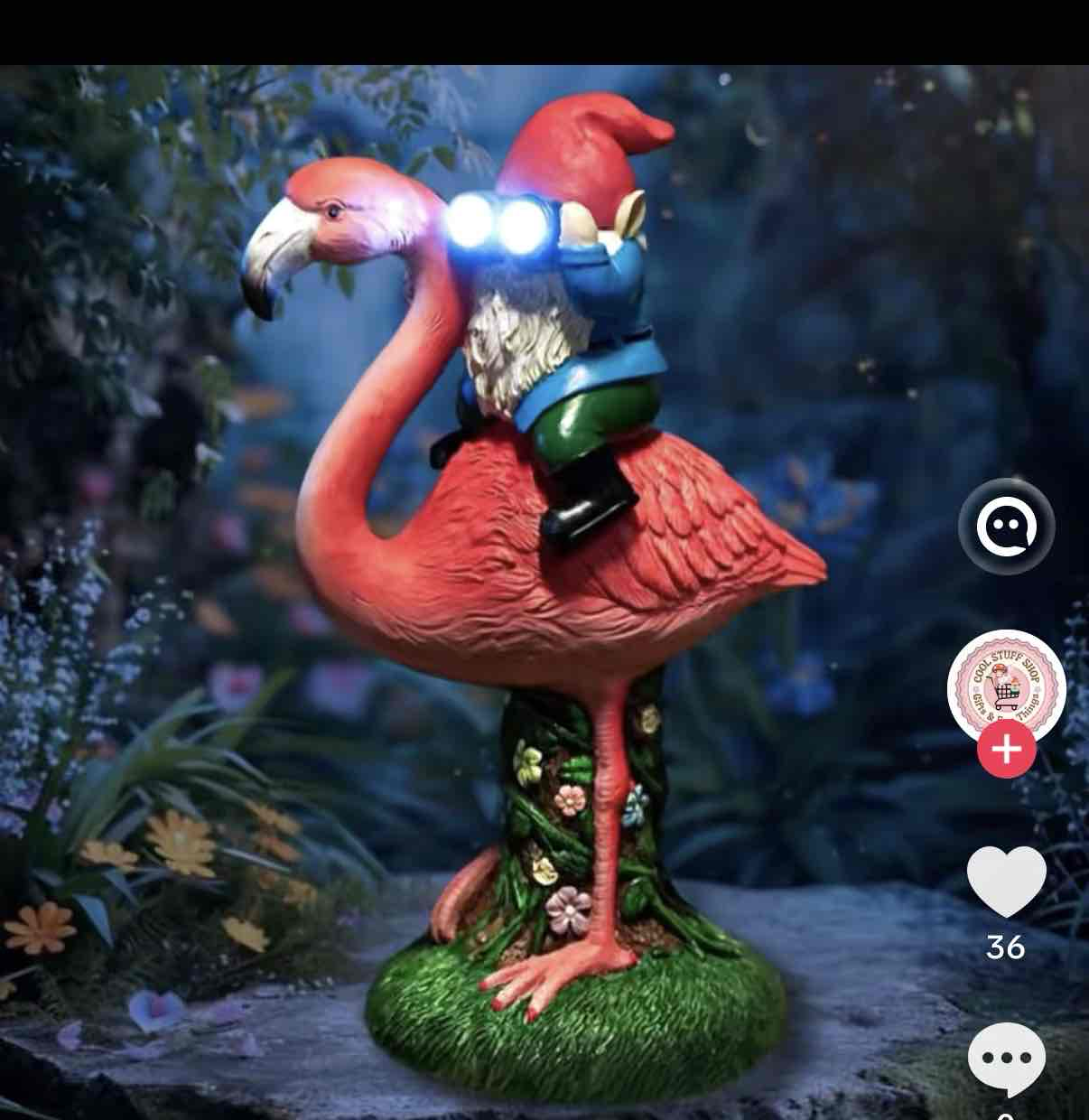 Gnome on Flamingo Statue free 3D printable STL