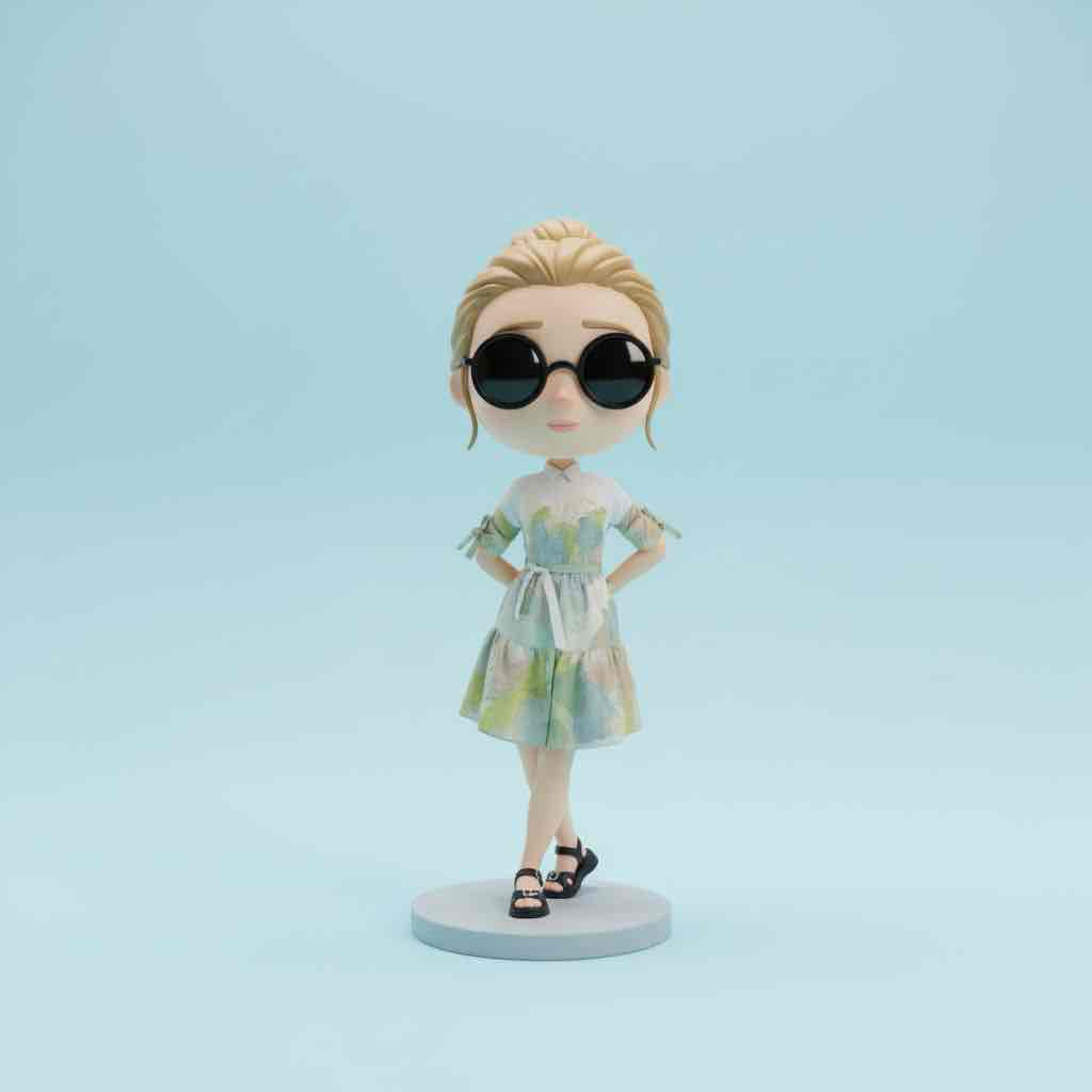 Stylish Girl Figurine free 3D printable STL