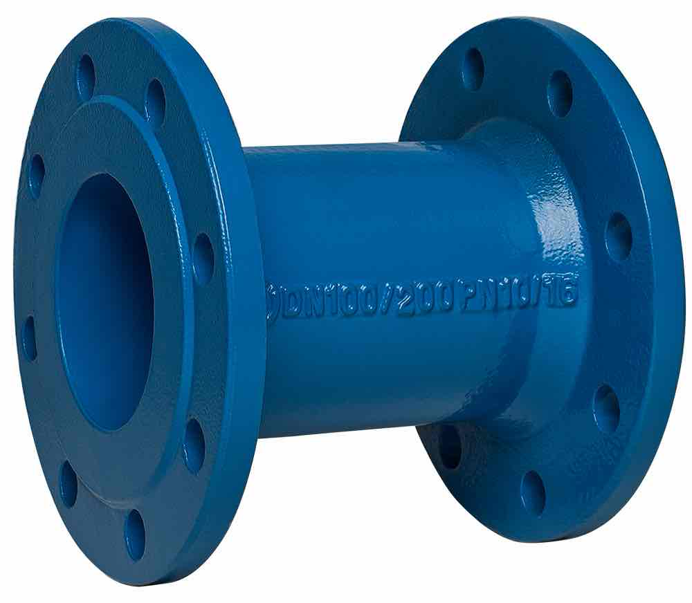Blue Pipe Flange Connector free 3D printable STL