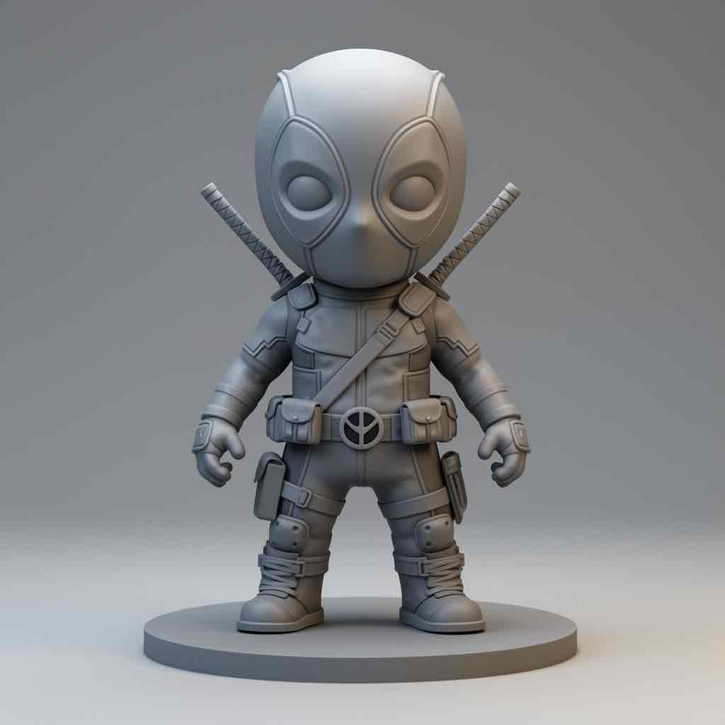 Deadpool Character Figure free 3D printable STL