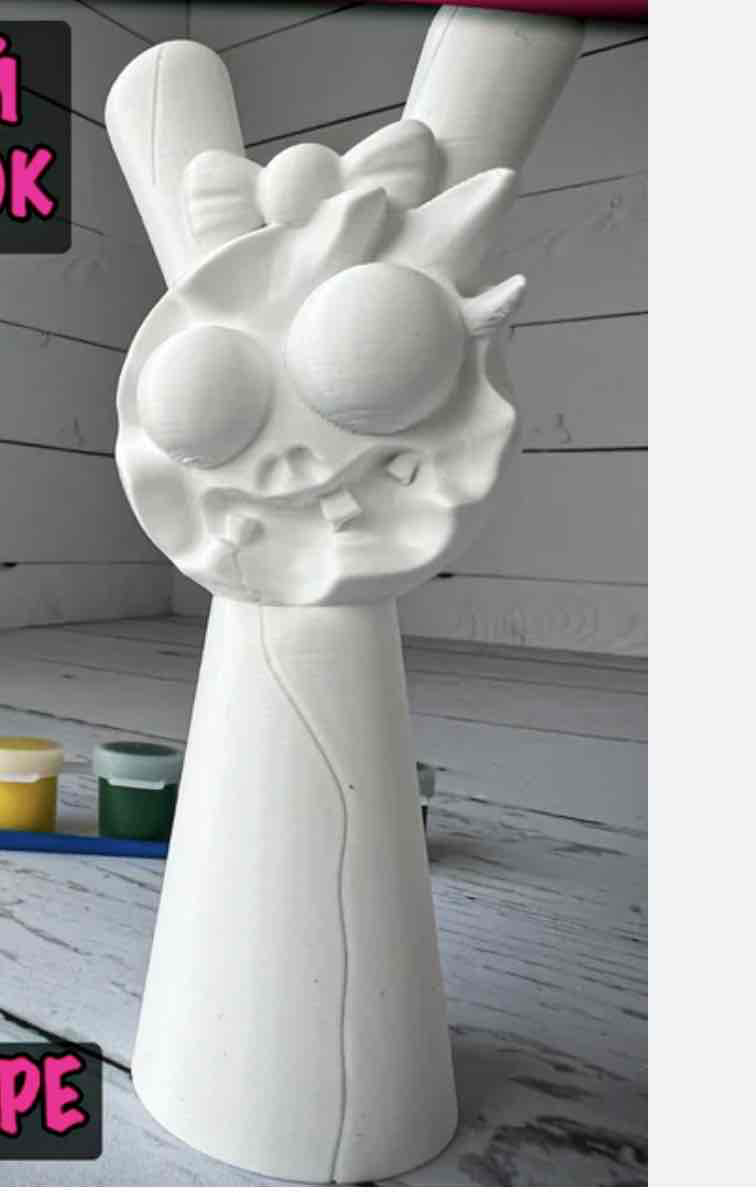 Cartoon Skull Vase free 3D printable STL