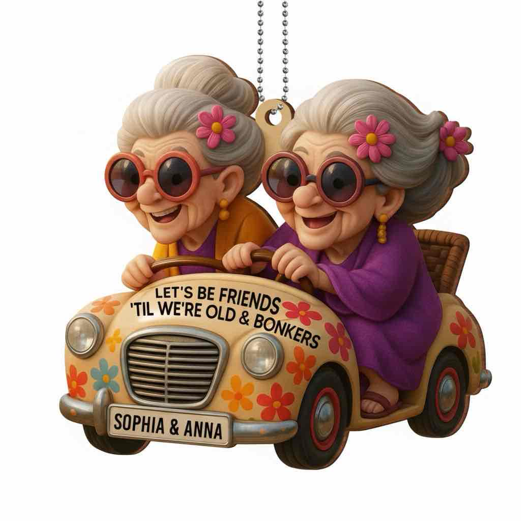 Cute Grandmas in Car free 3D printable STL