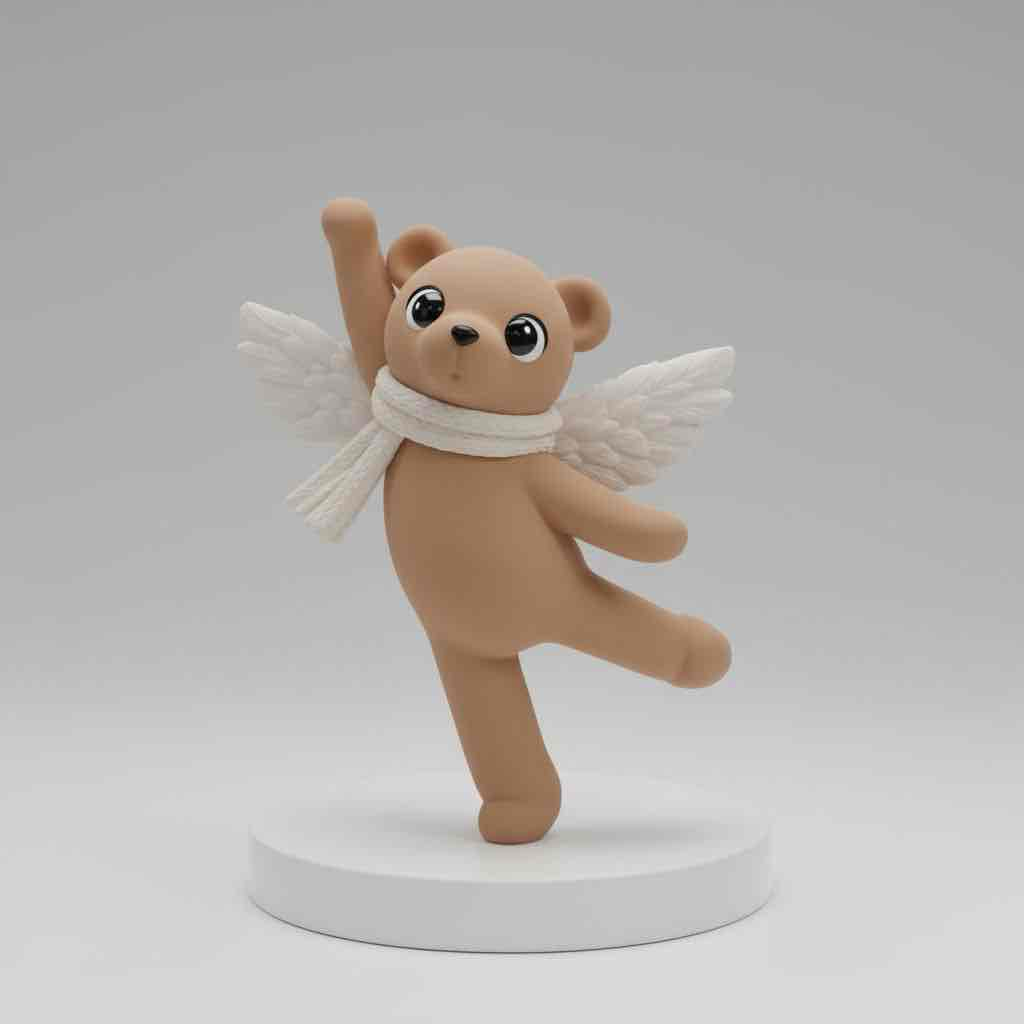Angel Bear Figurine free 3D printable STL