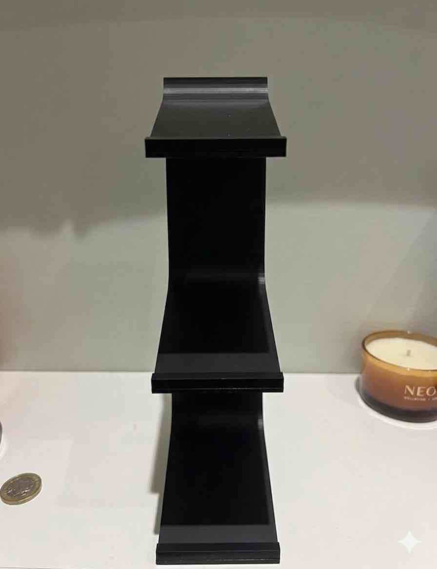 Modern Black Bookshelf free 3D printable STL