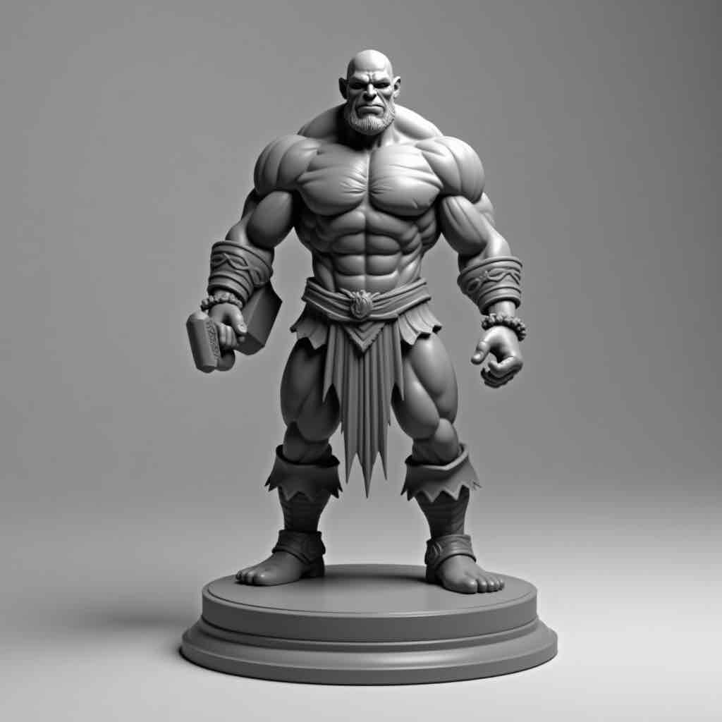Warrior Figure free 3D printable STL