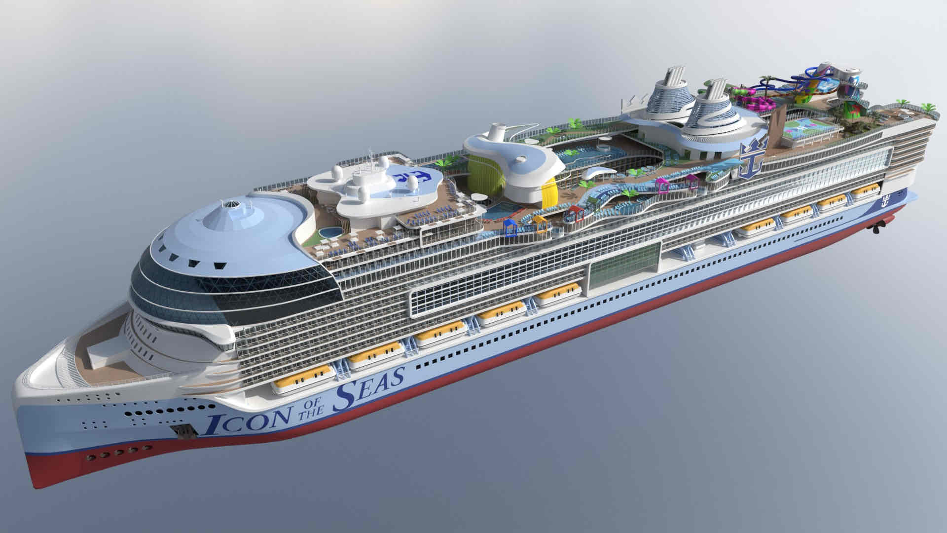 Icon of the Seas Cruise Ship free 3D printable STL