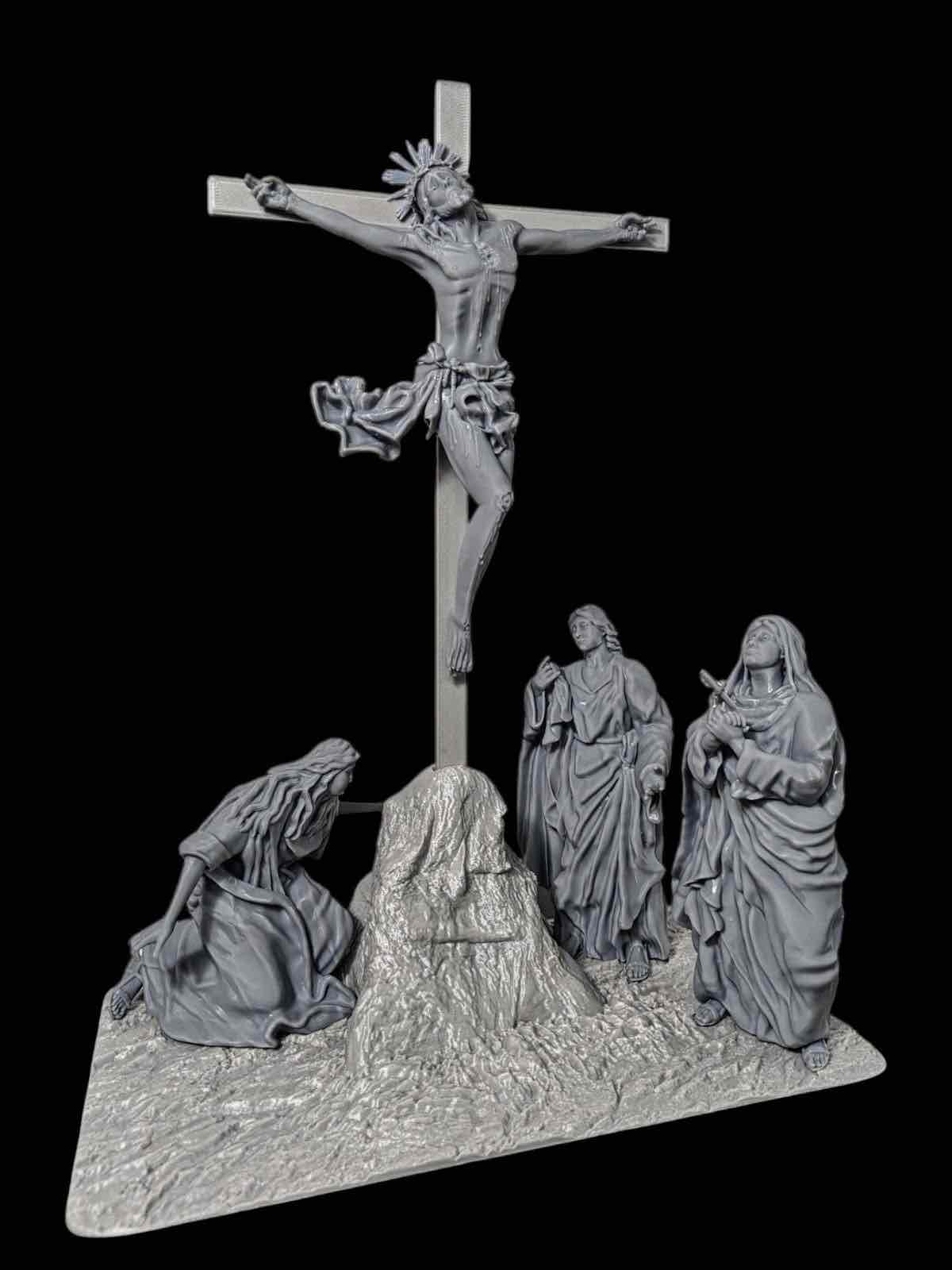 Crucifixion Scene free 3D printable STL
