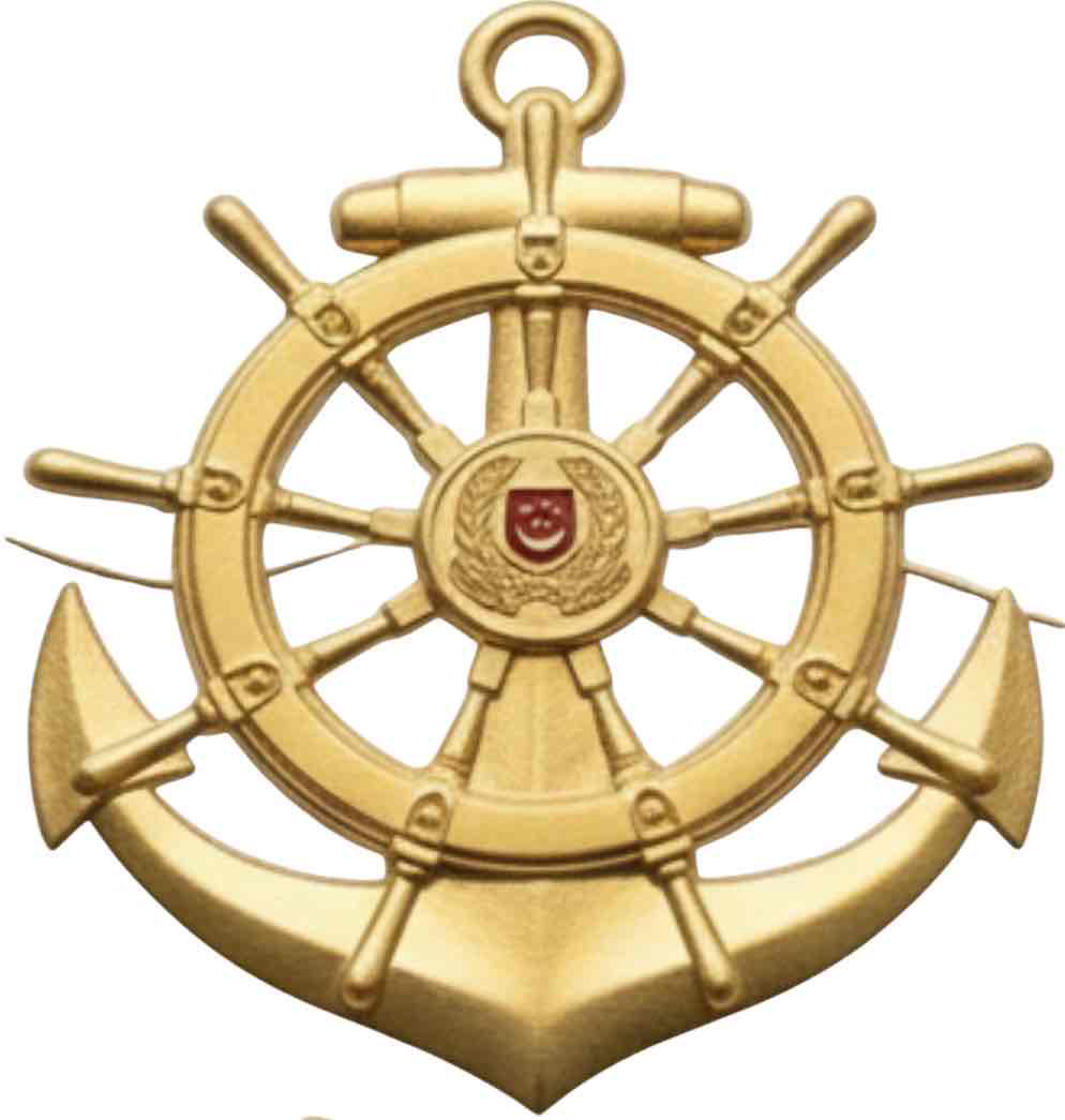 Nautical Ship Wheel Emblem free 3D printable STL