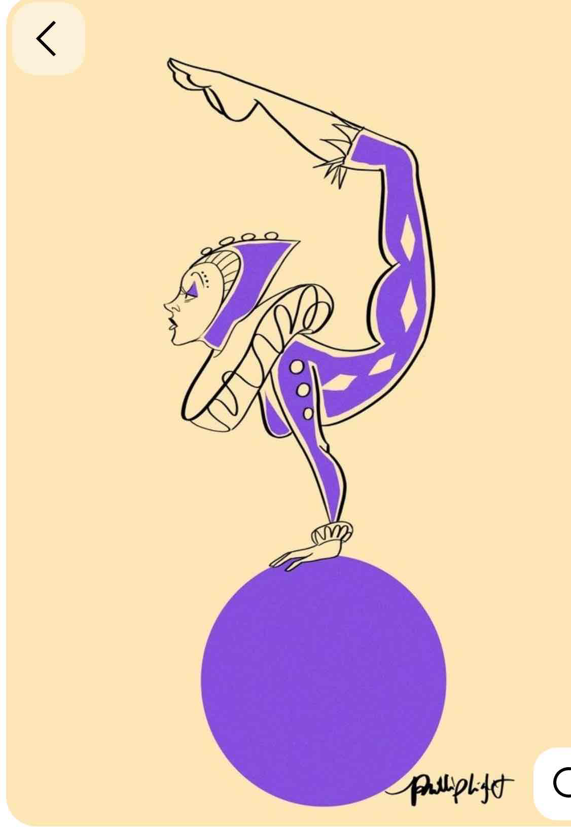 Purple Harlequin Acrobat free 3D printable STL