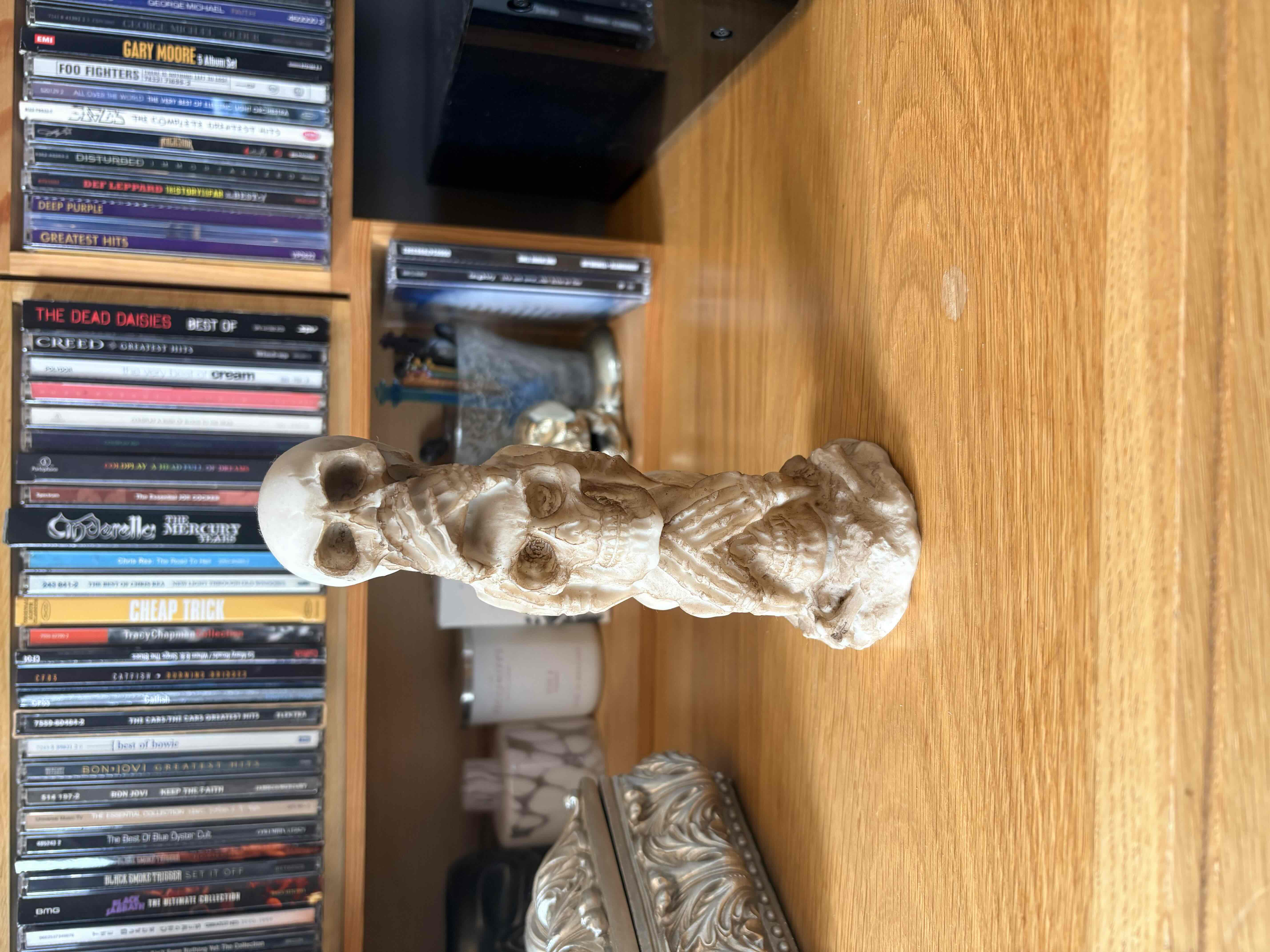 Stacked Skull Sculpture free 3D printable STL