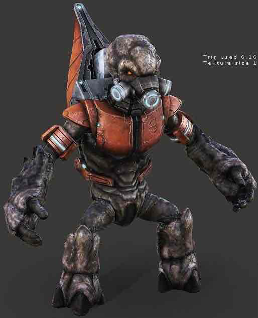 Rocket-Arm Alien Character free 3D printable STL