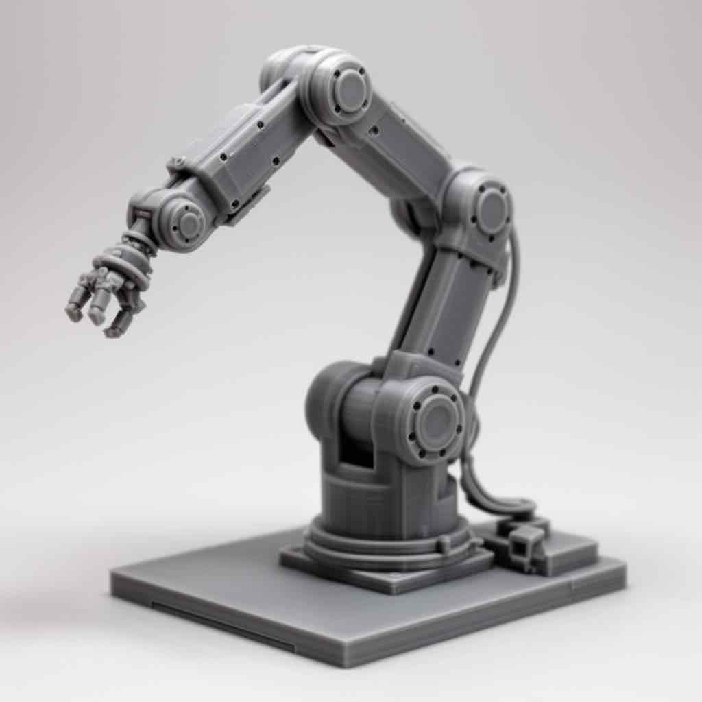 Industrial Robotic Arm free 3D printable STL