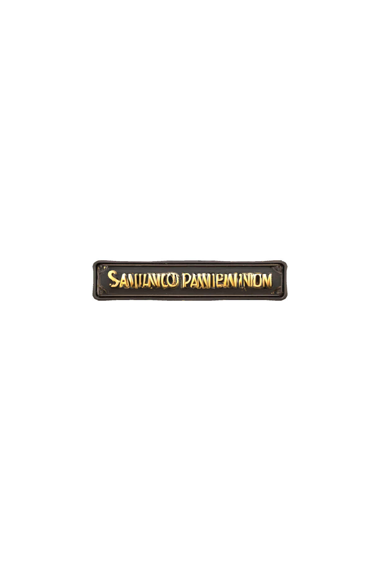 Santánico Pandemonium Sign free 3D printable STL