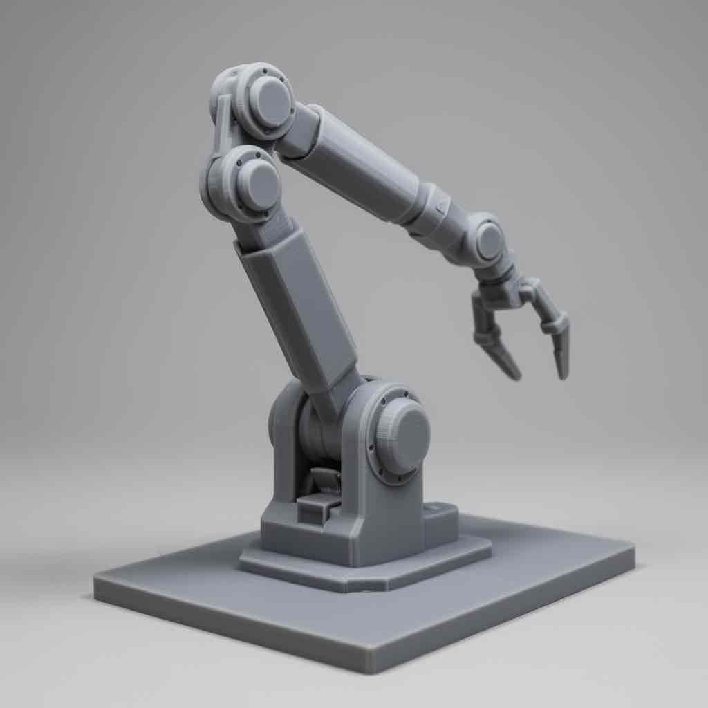Industrial Robot Arm free 3D printable STL