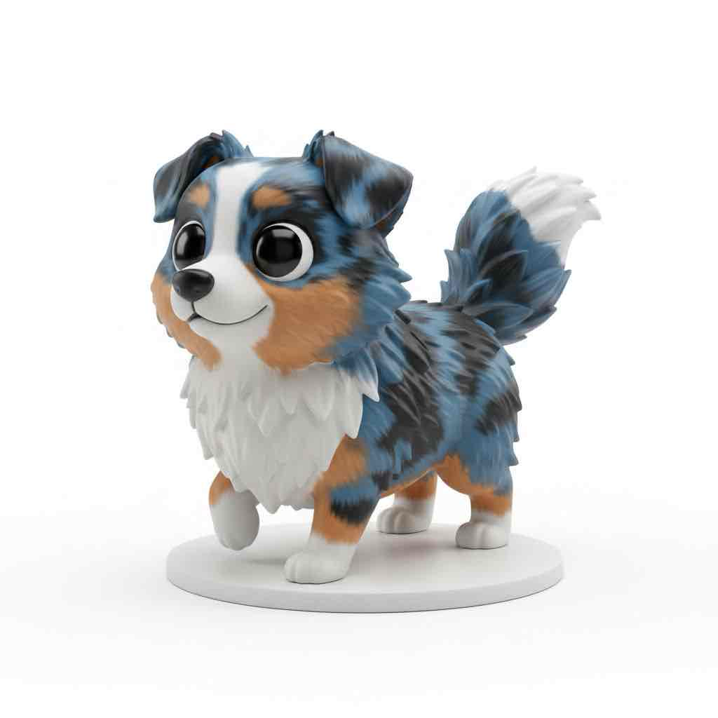 Australian Shepherd Puppy free 3D printable STL