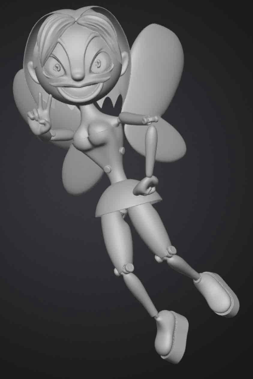 Cartoon Fairy Character free 3D printable STL