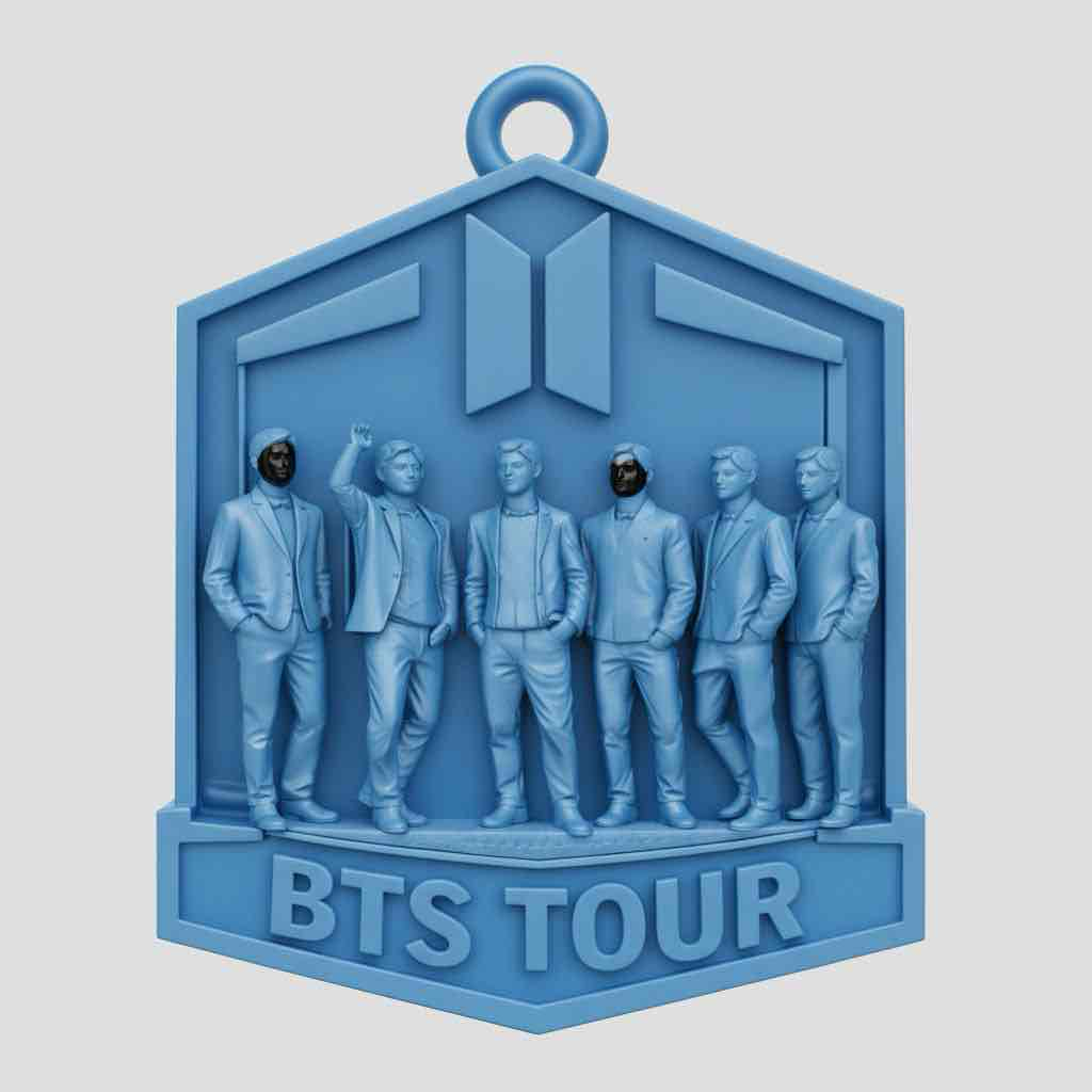 BTS Tour Medal free 3D printable STL