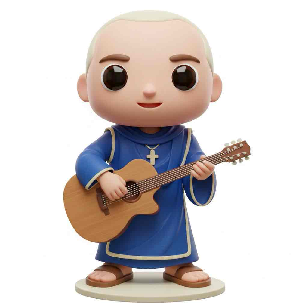 Monk Character Figurine free 3D printable STL