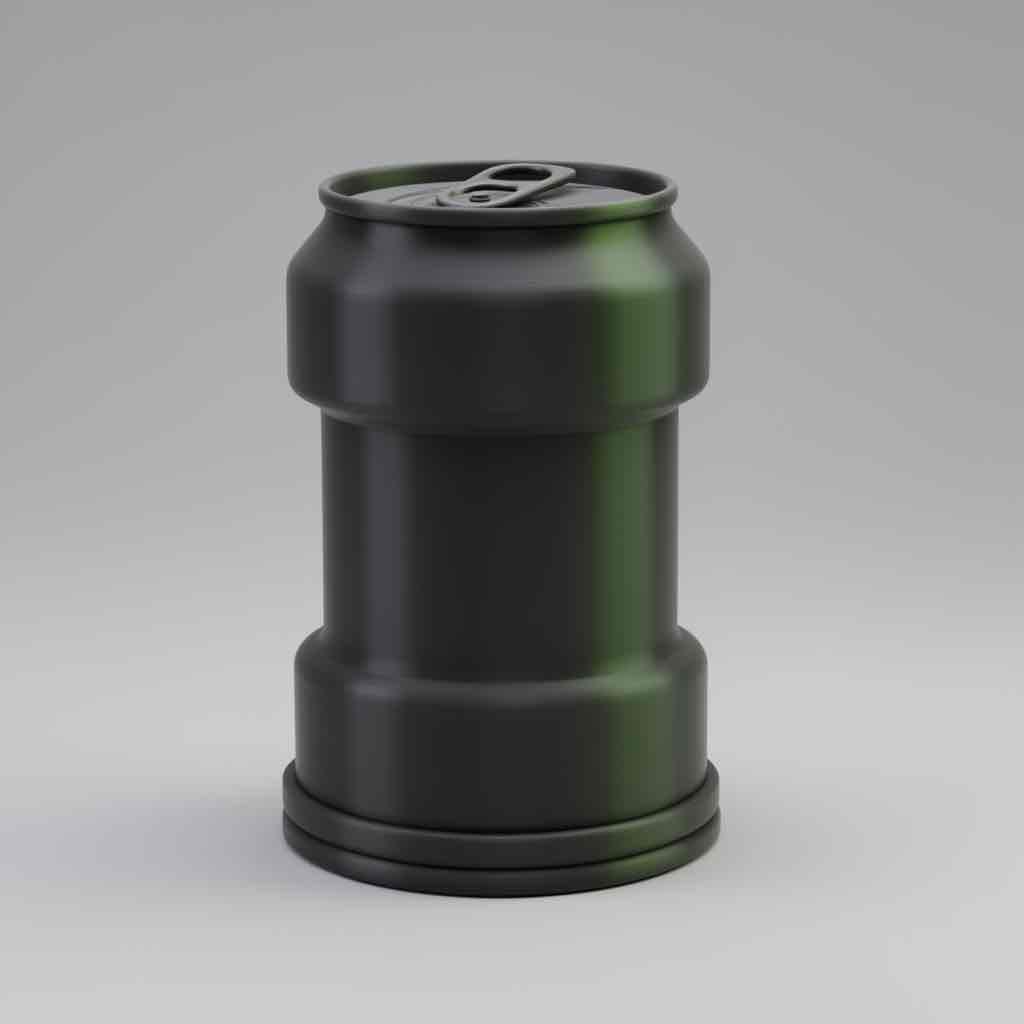 Black Soda Canister free 3D printable STL