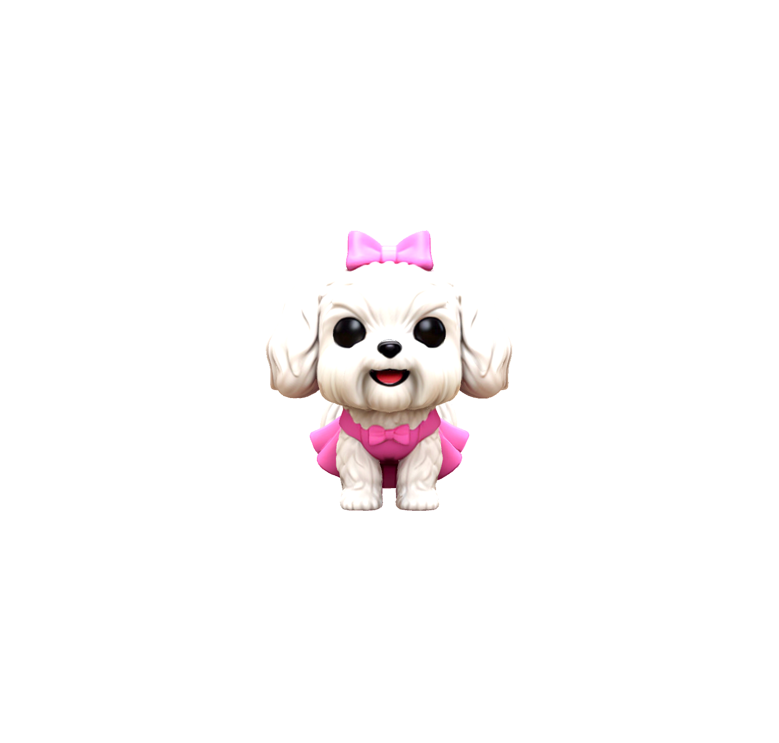 Maltese Dog Figure free 3D printable STL