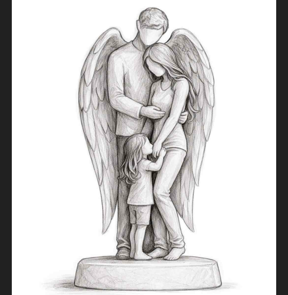 Family Angel Statue free 3D printable STL