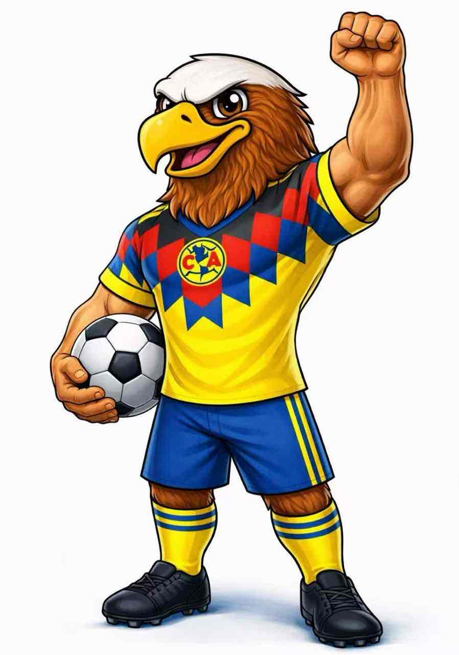 Club América Mascot free 3D printable STL