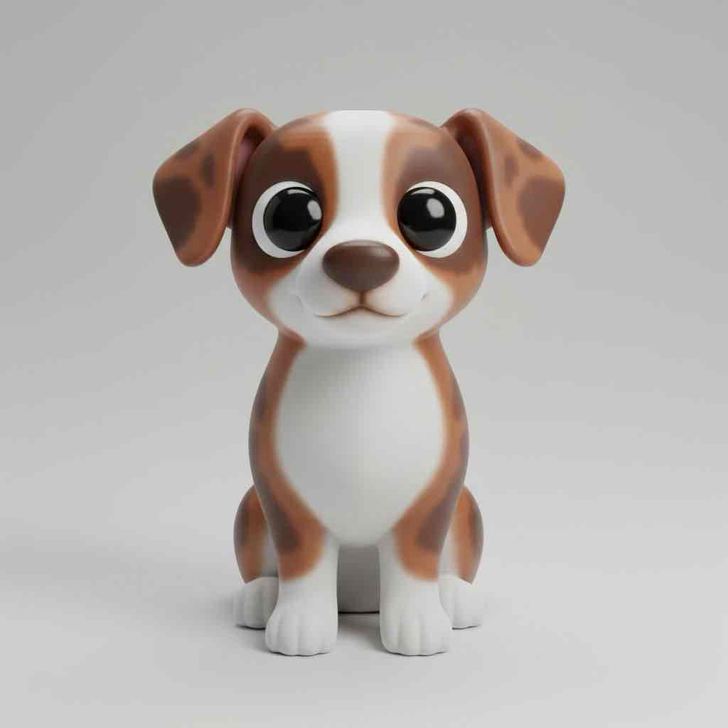 Cute Beagle Figure free 3D printable STL