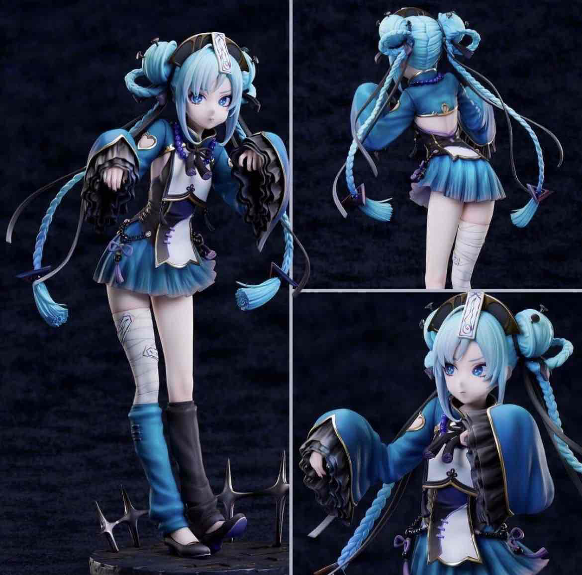 Blue Haired Anime Figure free 3D printable STL