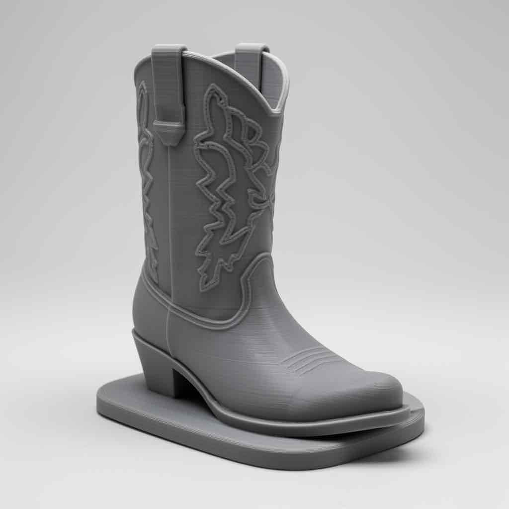 Western Cowboy Boot Model free 3D printable STL
