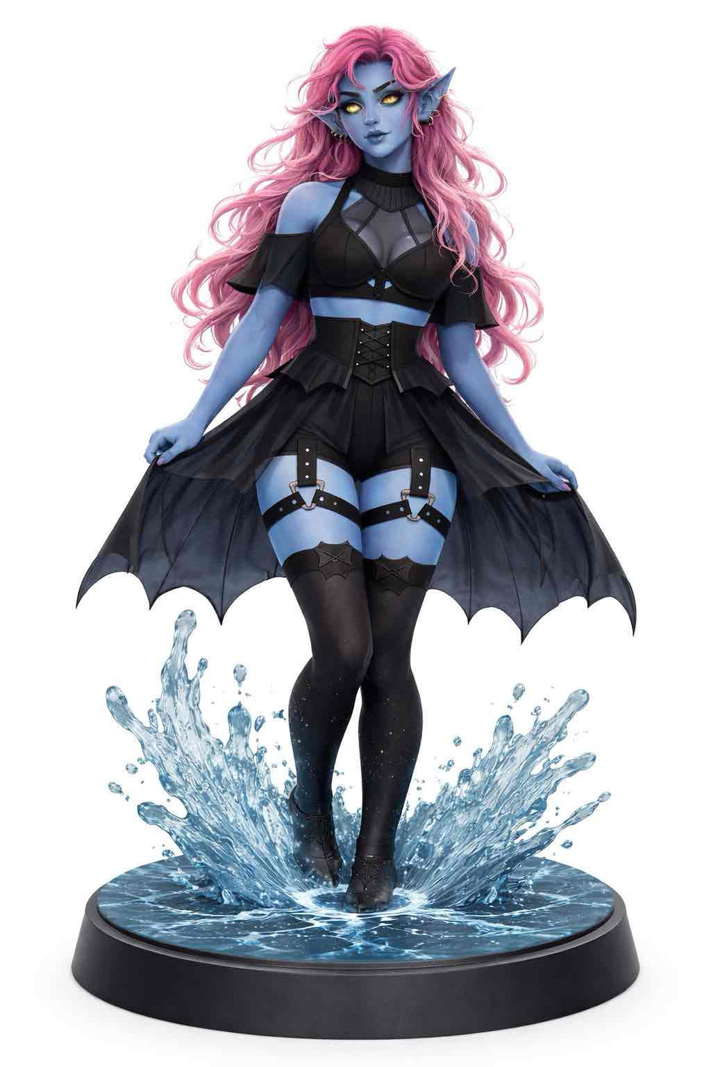 Demoness Water Pose free 3D printable STL