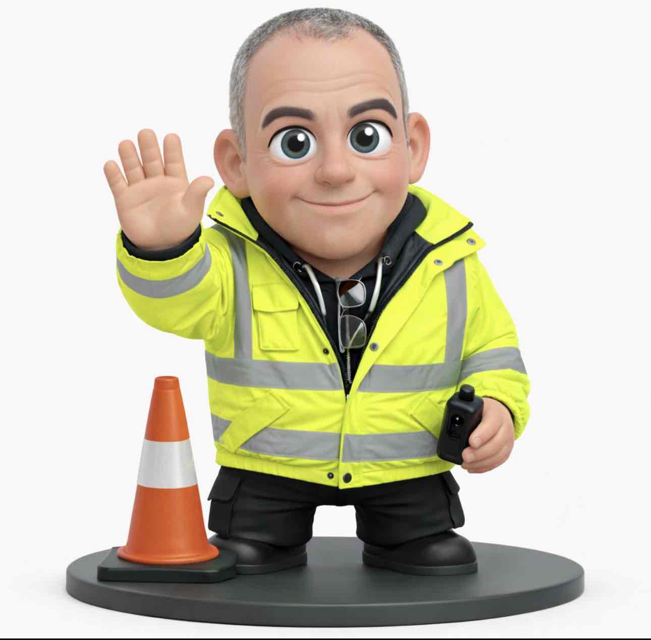 Traffic Safety Mascot Figure free 3D printable STL