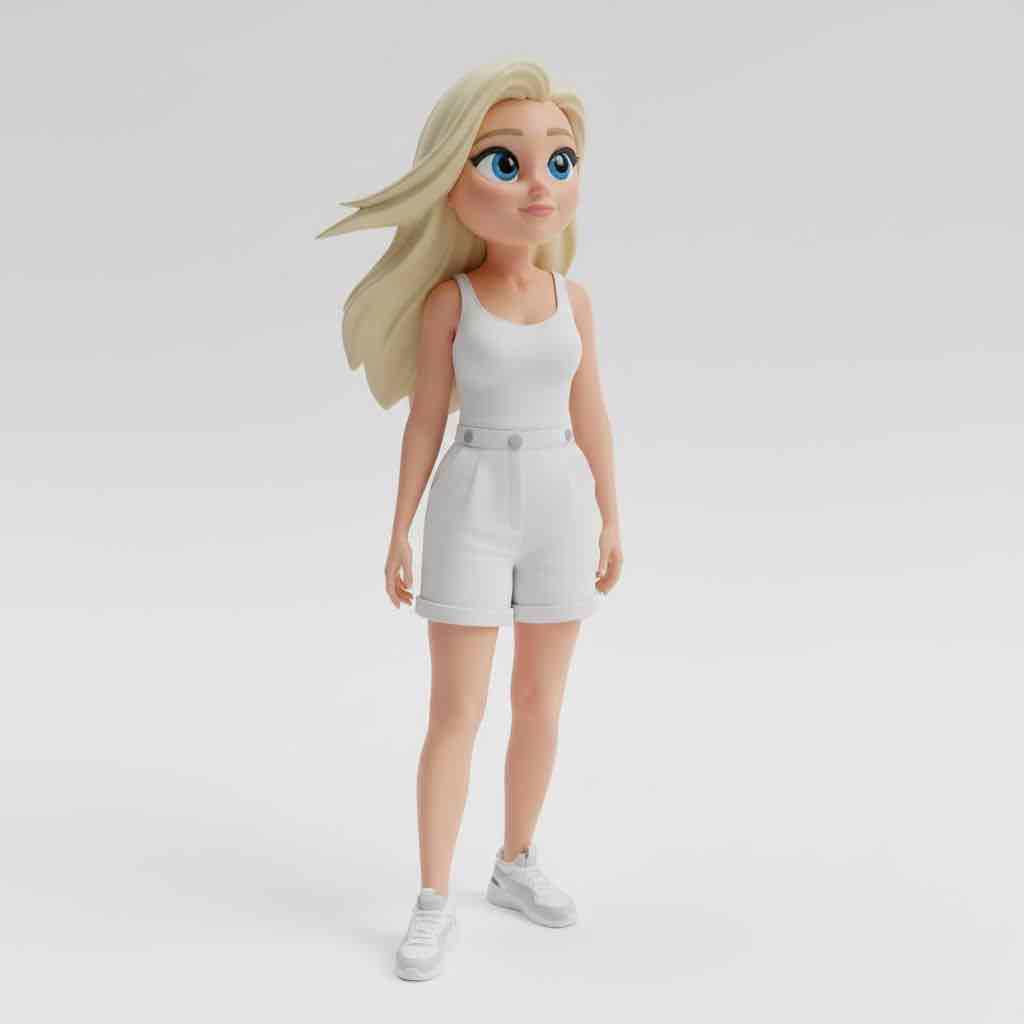 Stylized Female Character free 3D printable STL