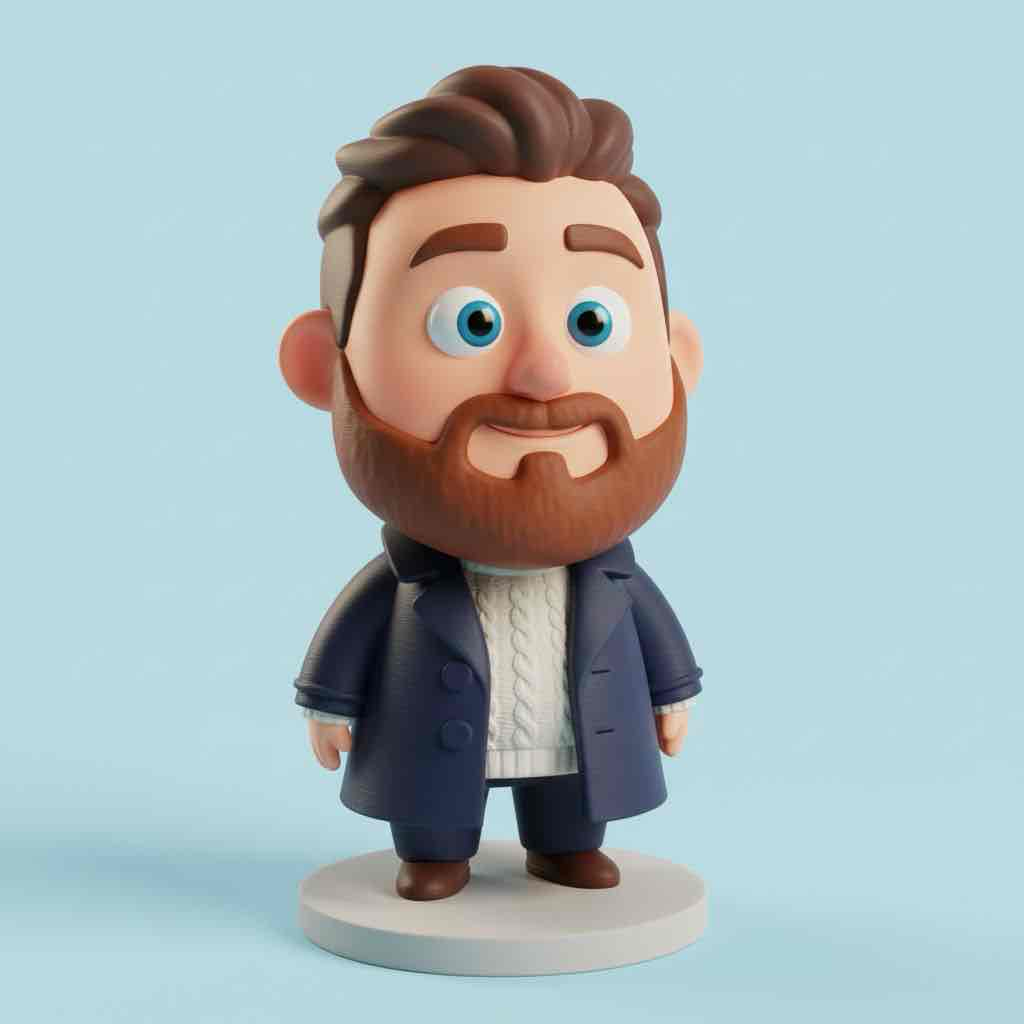 Stylized Male Figure free 3D printable STL