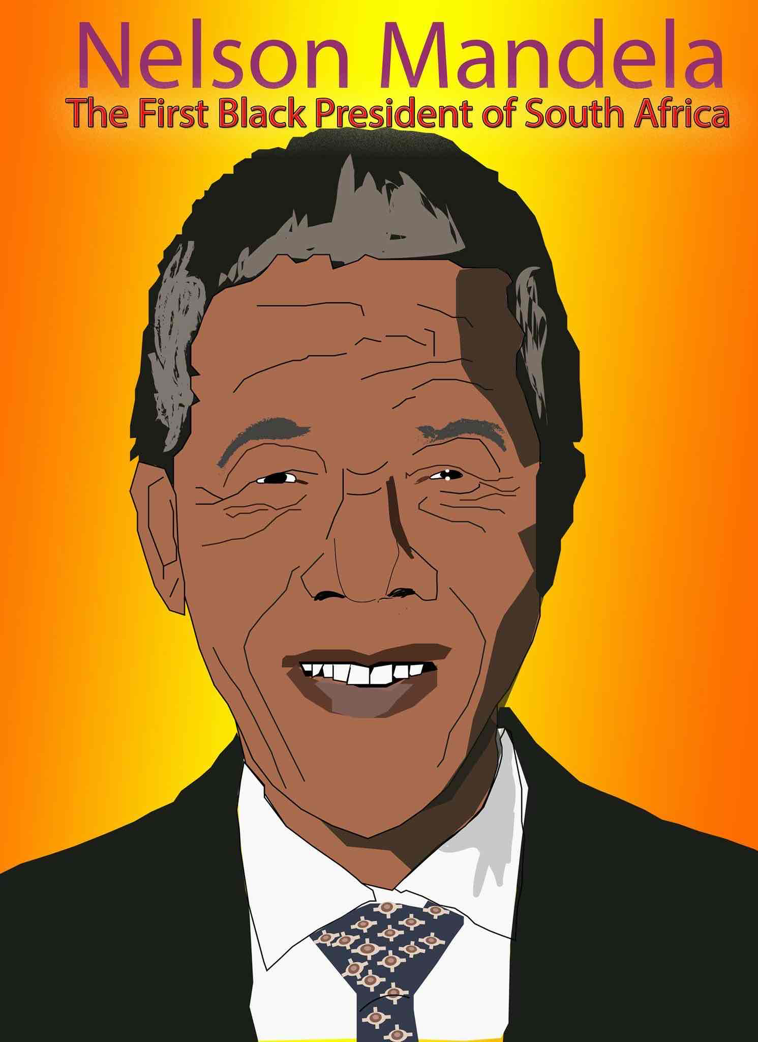 Nelson Mandela Portrait free 3D printable STL