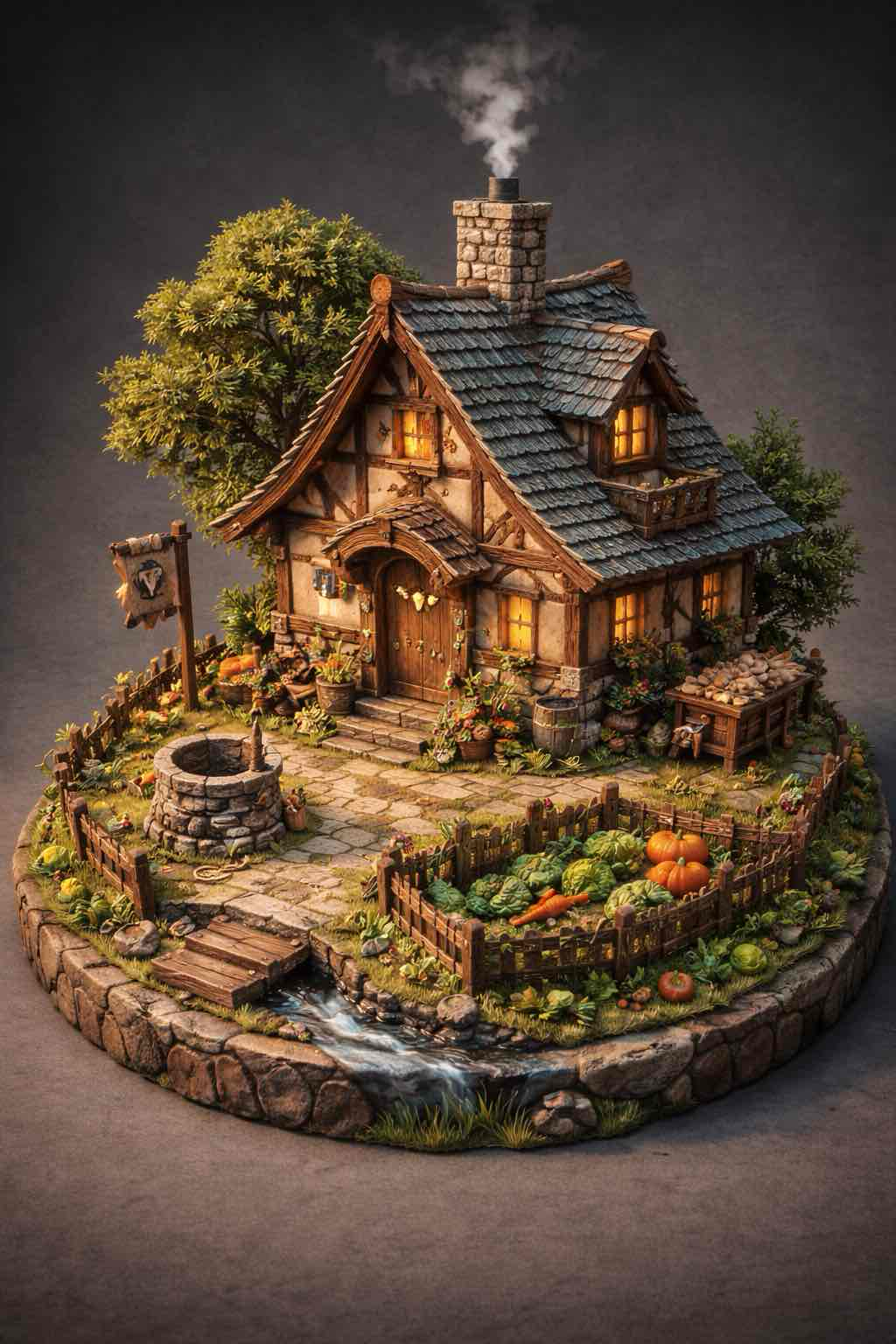 Charming Fantasy Cottage free 3D printable STL
