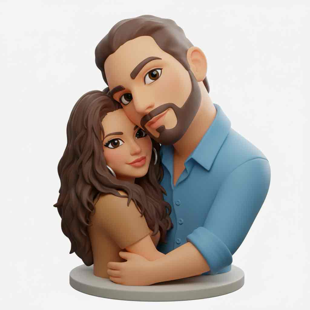 Couple Embrace Figurine free 3D printable STL