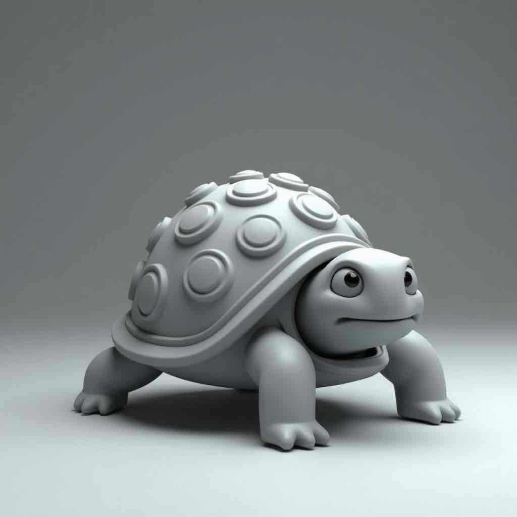 Cartoon Turtle free 3D printable STL