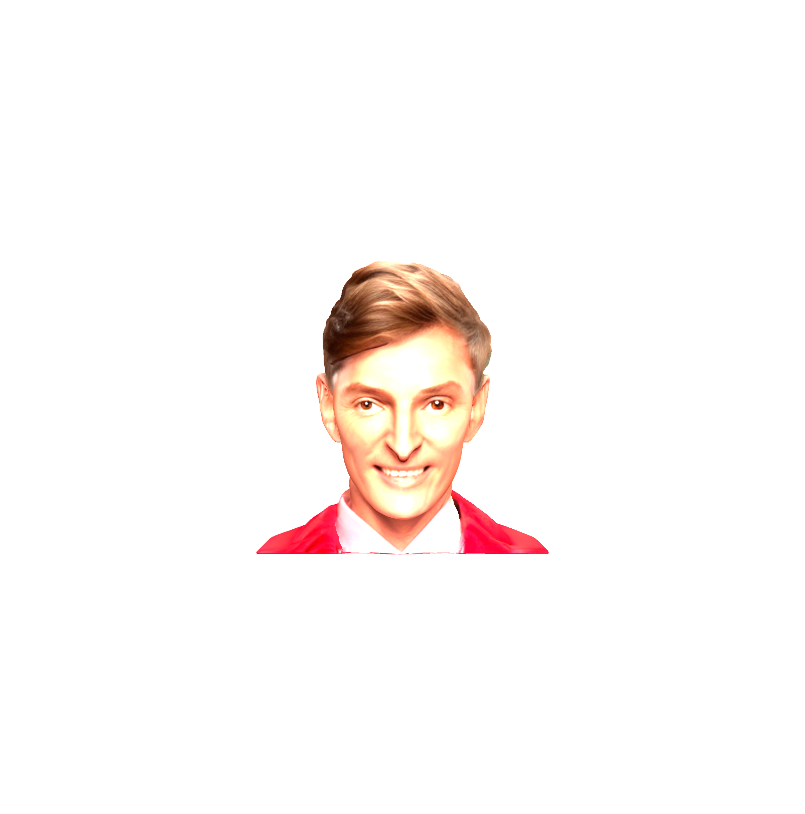 Smiling Man Portrait free 3D printable STL