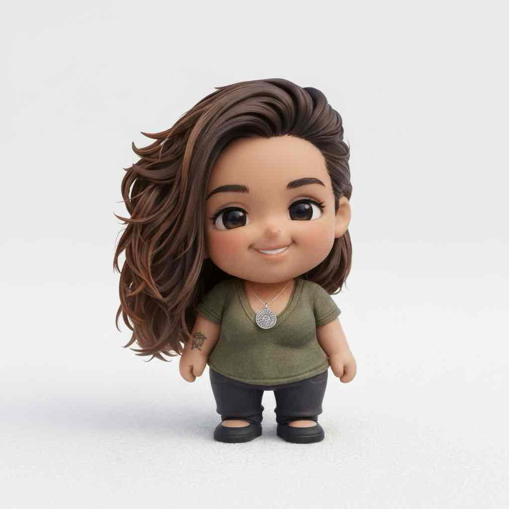 Cute Cartoon Girl free 3D printable STL