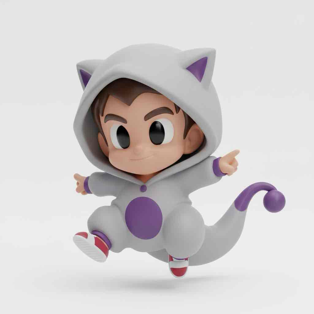 Boy in Cat Costume free 3D printable STL