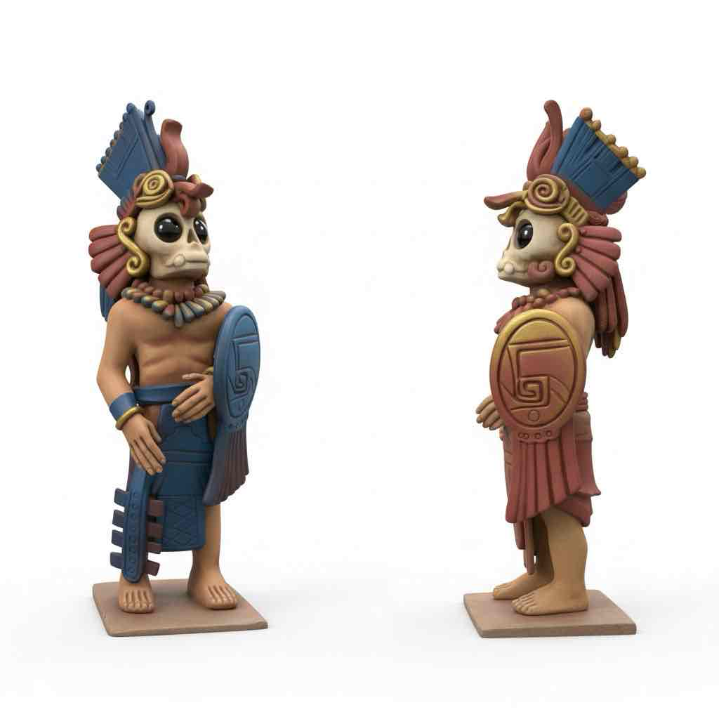 Aztec Warrior Figure free 3D printable STL
