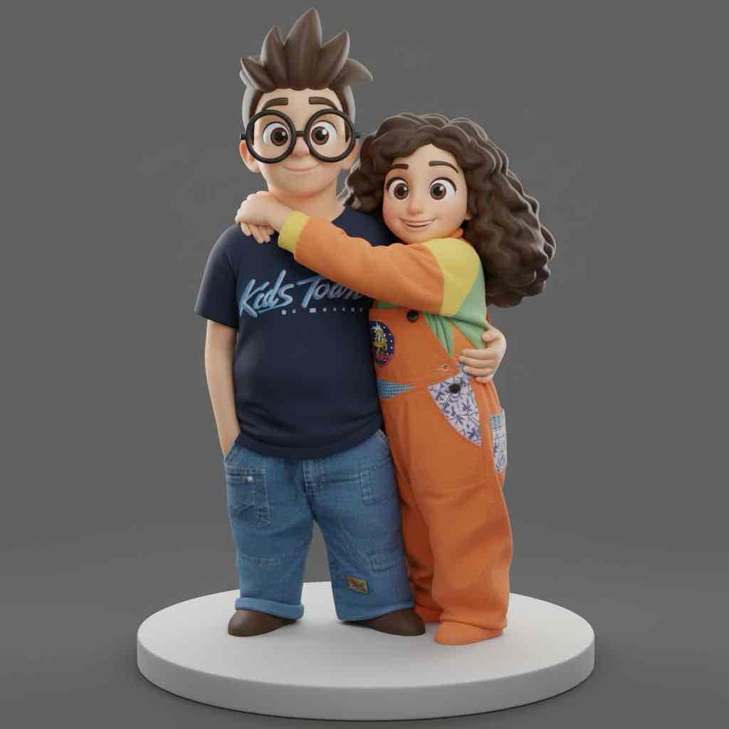 Kids Town Characters Pose free 3D printable STL