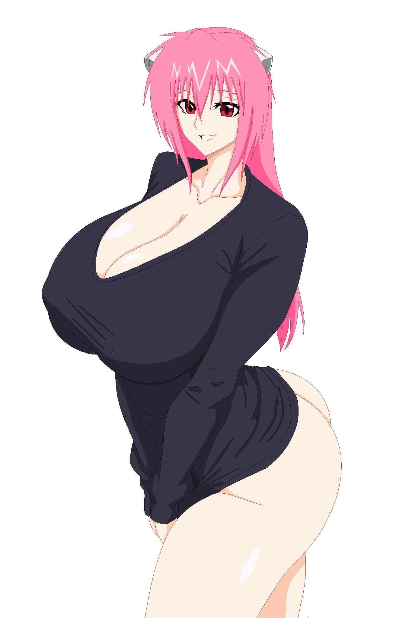 Pink Haired Anime Character free 3D printable STL